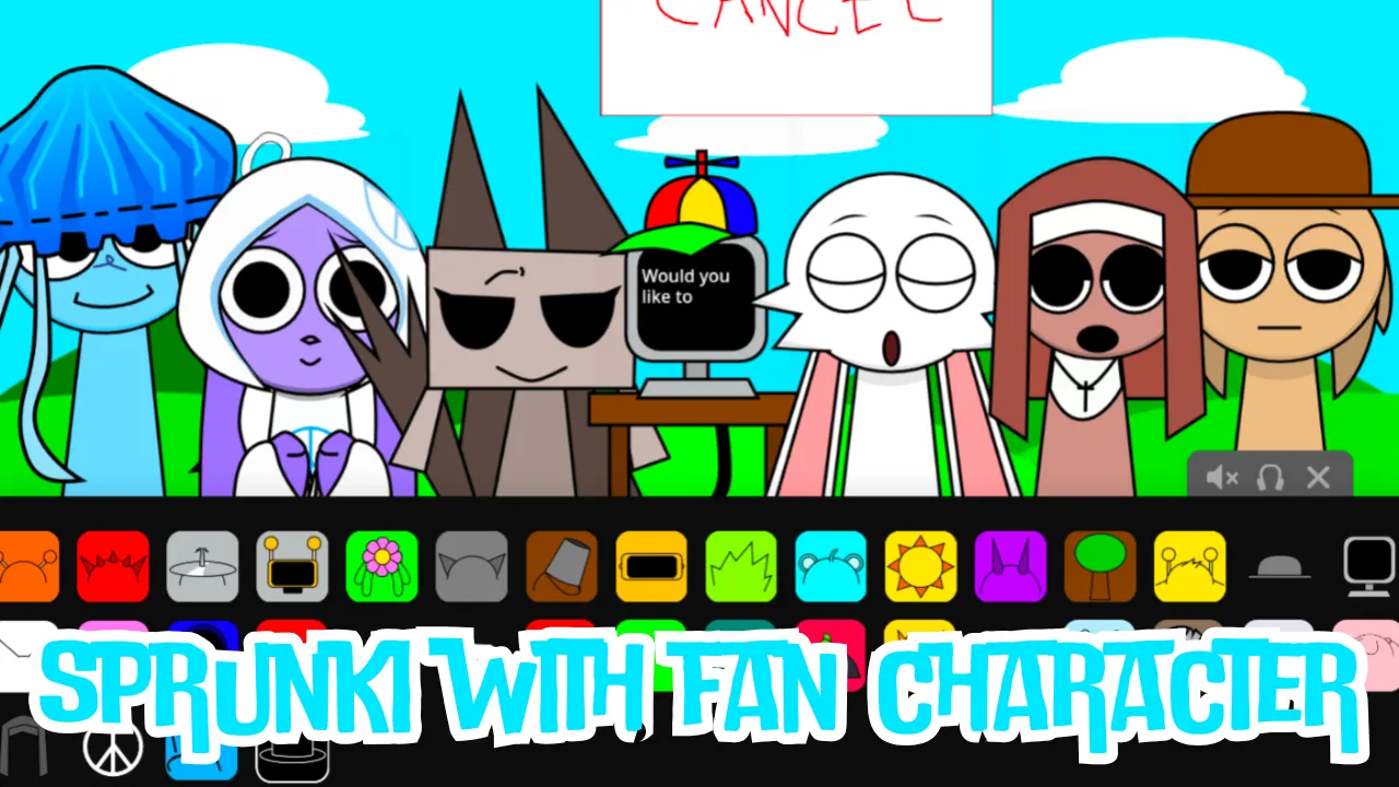 Sprunki With Fan Character
